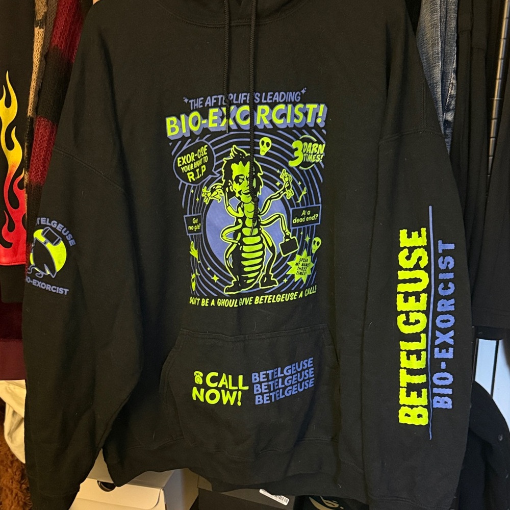 Black Beetlejuice Bio-Exorcist Hoodie